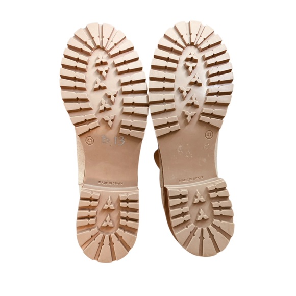 Bertuchi Spain Suede Chelsea Boots Lug Sole Tan Cream (Size 9.5 EU 41) - Picture 8 of 12